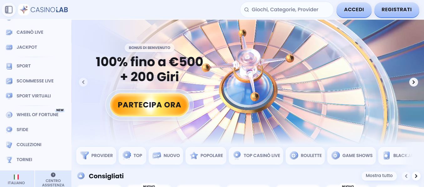 Ottieni bonus di benvenuto 100% fino a 500 euro con giri gratis